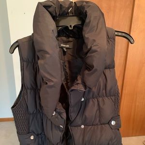 Large, black, puffer vest